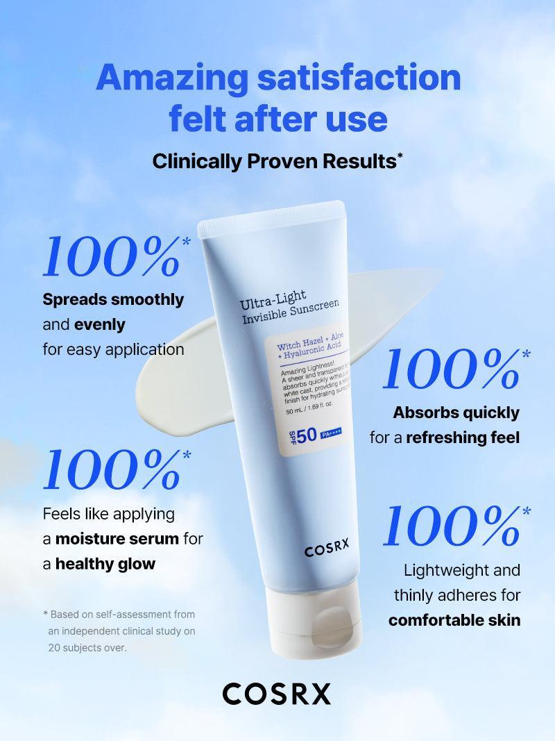 COSRX Ultra-Light Invisible Sunscreen SPF50 PA++++ 2