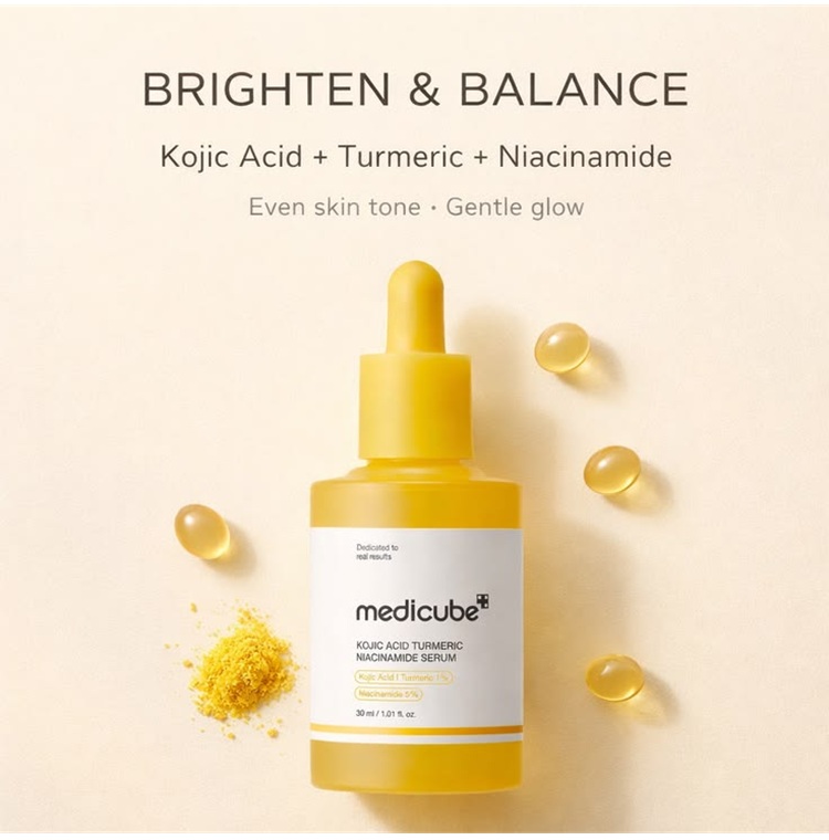 Medicube Kojic Acid Turmeric Niacinamide Capsule Serum 30ml