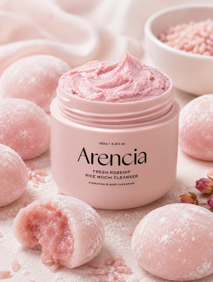 Arencia Rosehip Rice Mochi Cleanser 120g