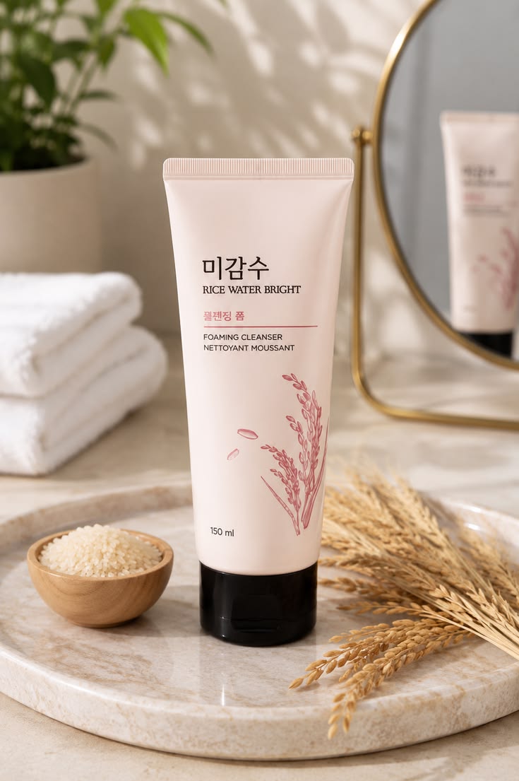 The face shop rice water bright cleansing foam - 150ml